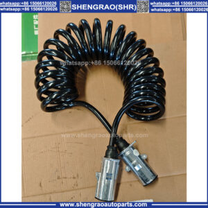 7-Core Spiral Trailer Cable for Heavy Duty Trucks & Trailers
